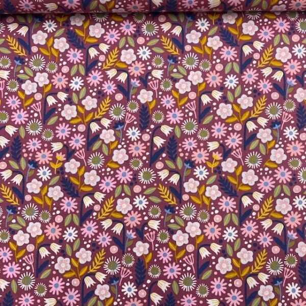Popeline Sweet Flower – Lilás