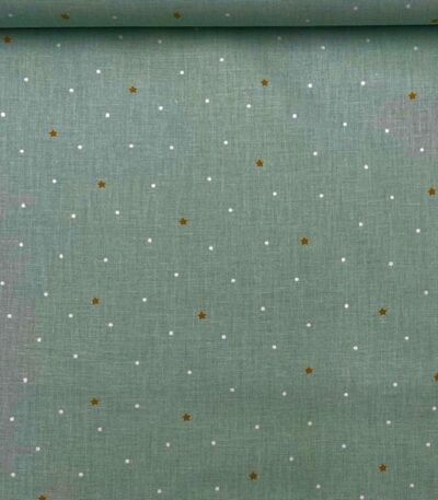 Popeline Teddy Star – Verde