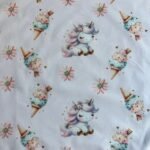 Popeline Unicorn Ice Cream by Ana Lobo – Rosa