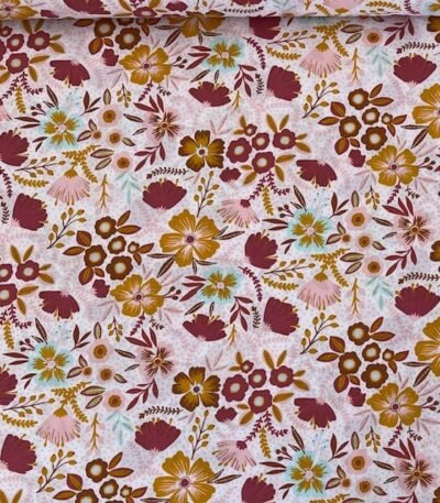 Popeline Winter Flower – Branco