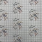 Popeline Xadrez Coelhinhos – Azul