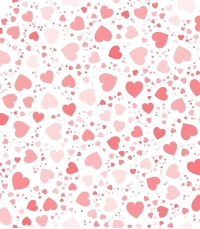 Popeline Corações Dia dos Namorados – Branco