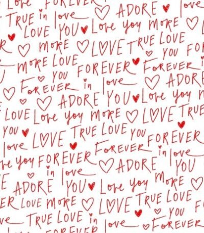 Popeline Love You Dia dos Namorados – Branco