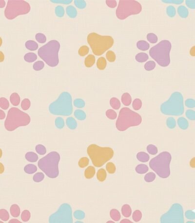 Popeline Animais Patinhas – Rosa