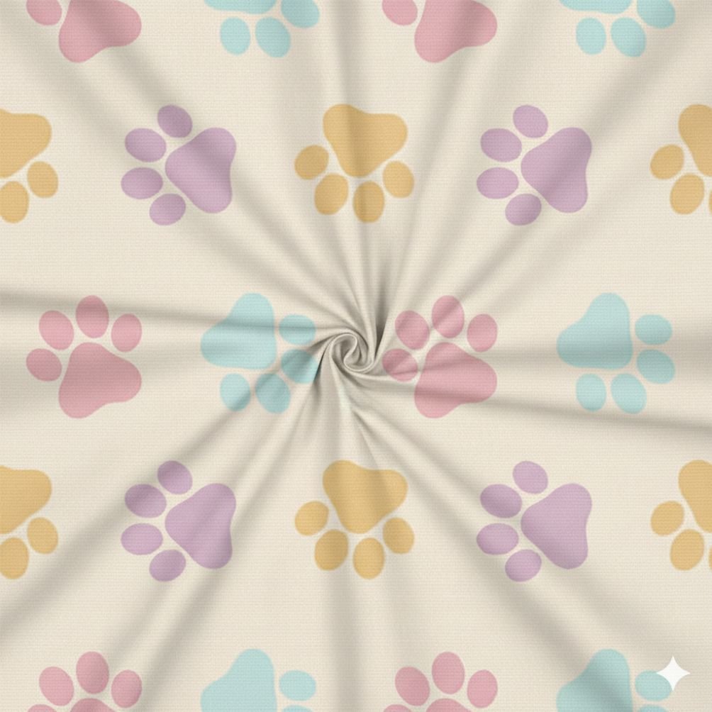 Tecido Popeline pastinhas coloridas f Violet Fabrics