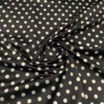 Seda Crepe – Bolas – Preto