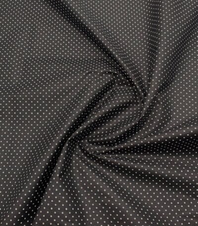 Popeline Resinada – Pintas – Preto