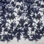 Renda 3D Flower – Azul Marinho