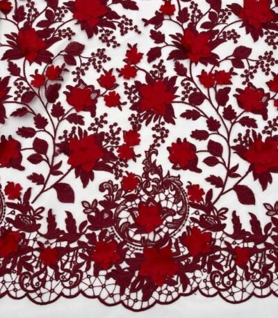 Renda Flower 3D – Vermelho