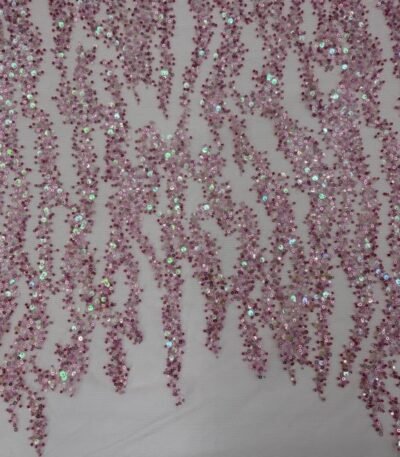 Renda Sequin Rain – Rosa