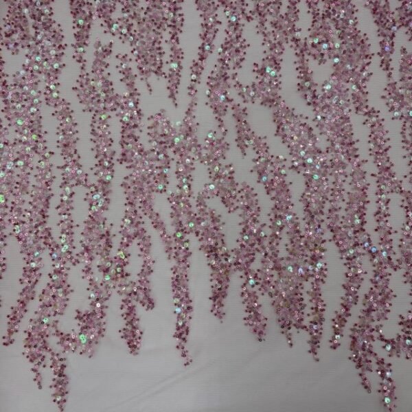 Renda Sequin Rain – Rosa