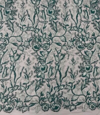Renda Sequin Tree – Verde