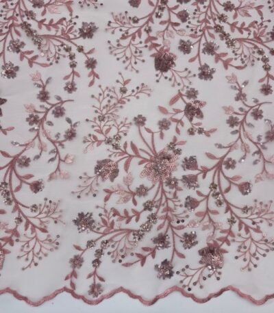 Renda Tree Flower Sequin – Rosa