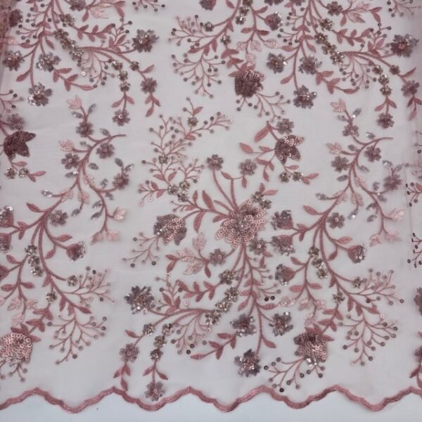 Renda Tree Flower Sequin – Rosa