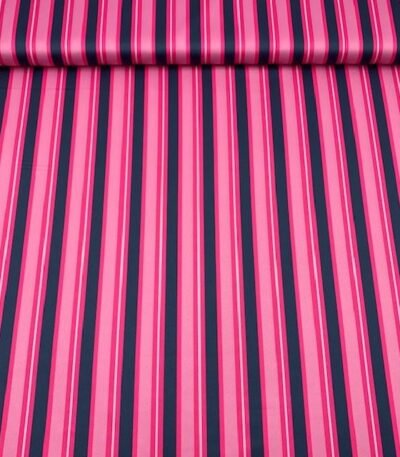 Seda Crepe – Riscas – Rosa