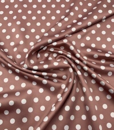 Seda Crepe – Bolas – Rosa Velho