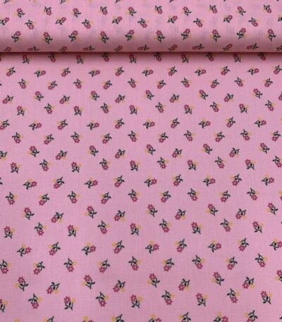 Popeline Floral – Rosa