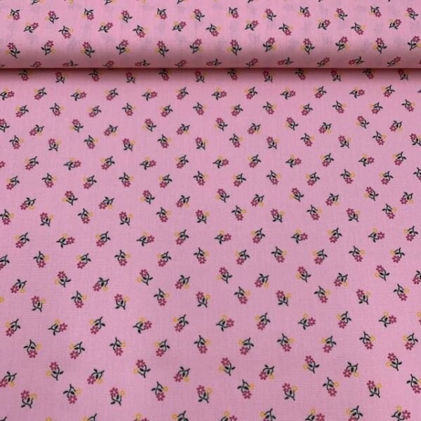 Popeline Floral – Rosa