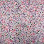 Seda Crepe – Floral – Rosa