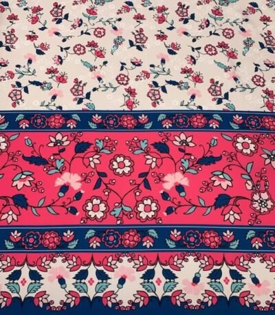 Seda Barra Floral – Rosa