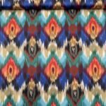 Seda Crepe Abstrata – Multicolor