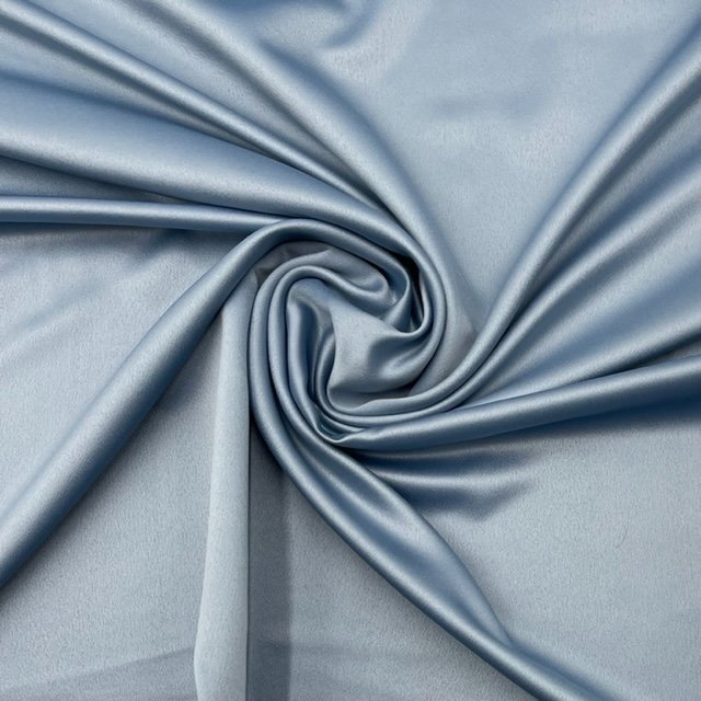 Seda Crepe – Azul Acinzentado