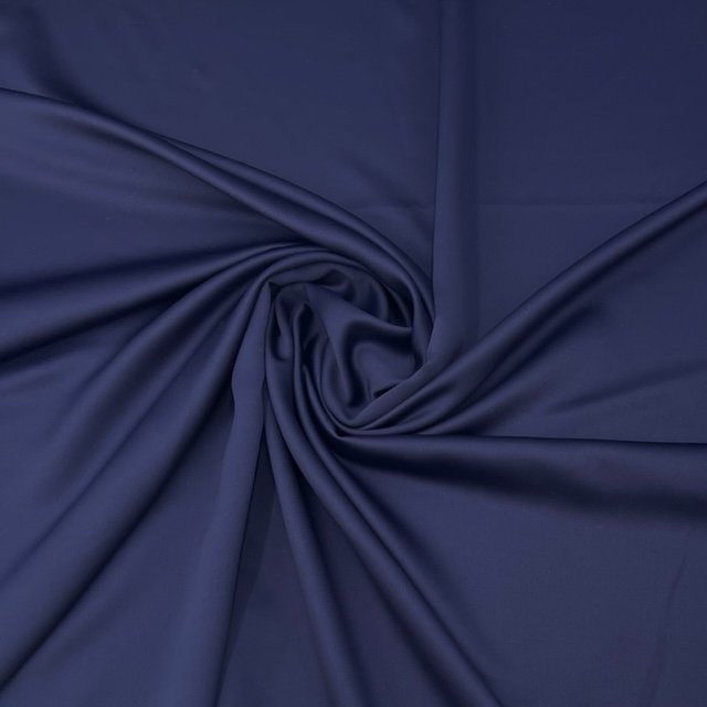 Seda Crepe – Azul Marinho