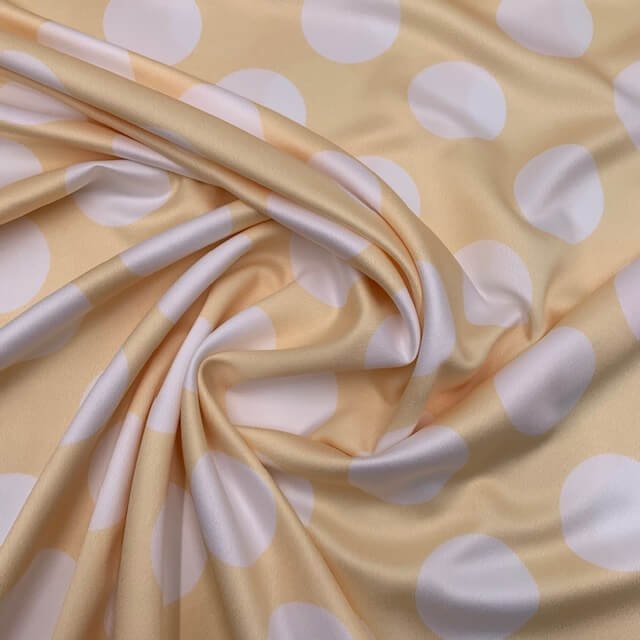 Seda Crepe Bolas 5cm – Amarelo