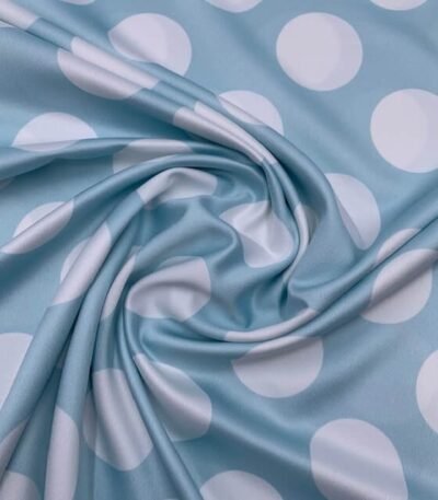 Seda Crepe Bolas 5cm – Azul