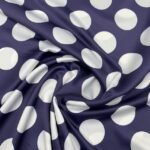 Seda Crepe Bolas 5cm – Azul M.