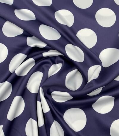 Seda Crepe Bolas 5cm – Azul M.