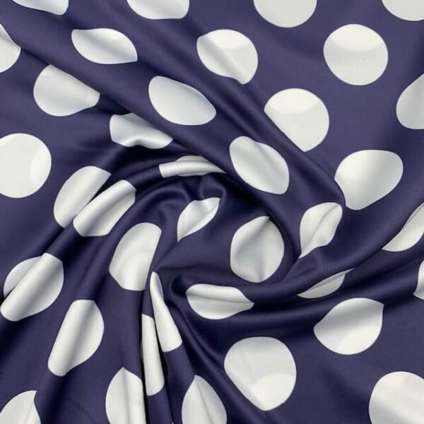 Seda Crepe Bolas 5cm – Azul M.