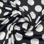 Seda Crepe Bolas 5cm – Preto