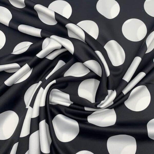 Seda Crepe Bolas 5cm – Preto
