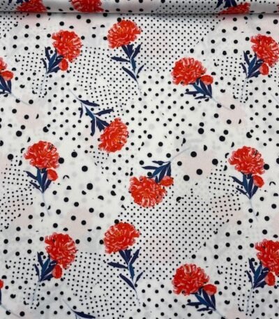 Seda Crepe Crave – Vermelho