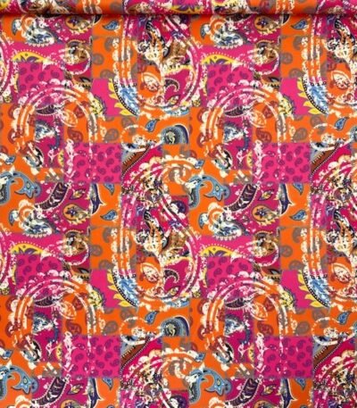 Seda Crepe Estampada
