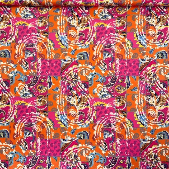 Seda Crepe Estampada