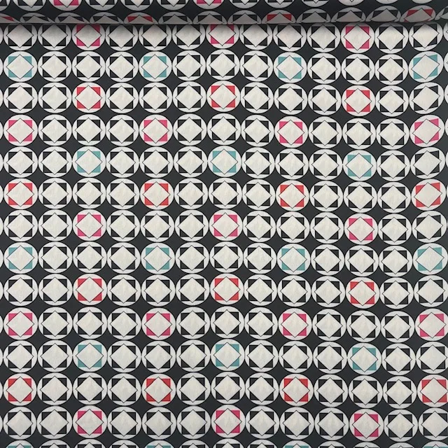 Seda Crepe Geometric – Multicolor