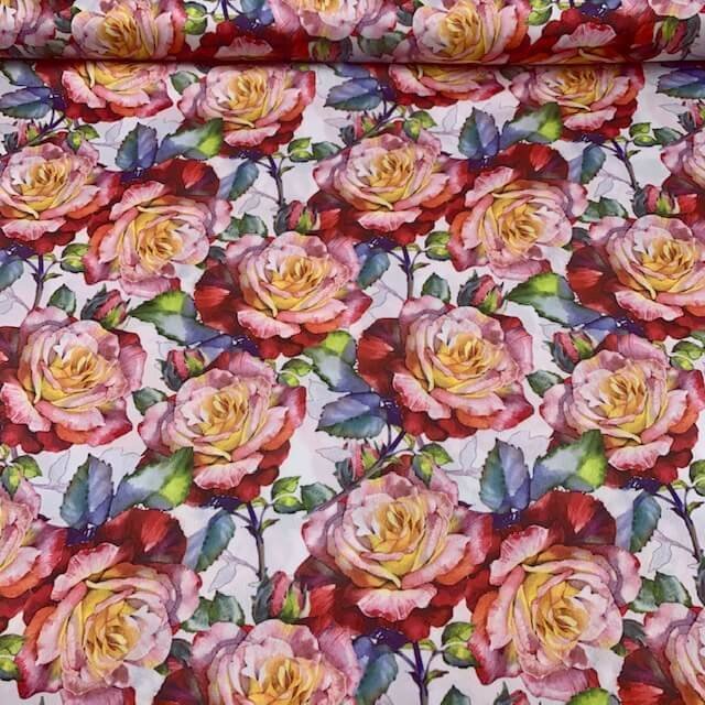 Seda Crepe Rose – Branco