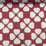 Seda Crepe Trevo – Vermelho
