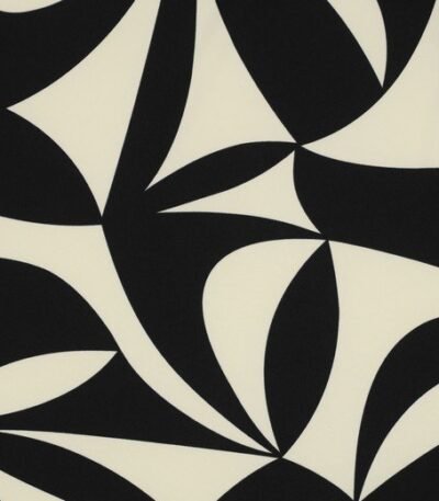 Seda c/ Lycra Geometric – Preto