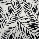Seda Crepe Leaves – Branco/Preto