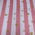 Seda Crepe – Ricas/Corações – Rosa - imagem 2