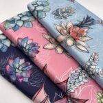 Seda Twill Floral – Rosa - imagem 2