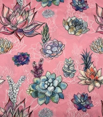 Seda Twill Floral – Rosa