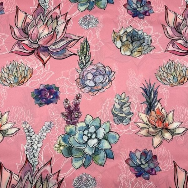 Seda Twill Floral – Rosa