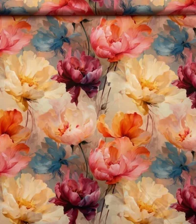 Seda c/ Lycra Estampada 3D Italiana