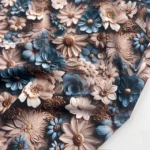 Seda c/ Lycra Estampada 3D Italiana - imagem 3