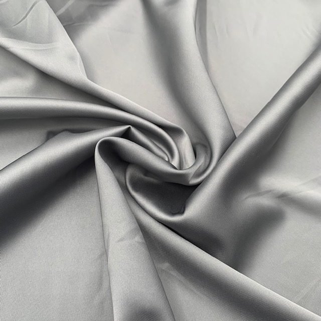 Seda com Lycra – Cinzento
