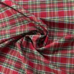 Tartan Decoração – Vermelho c/ Lurex 2,80 mt Largura - imagem 2